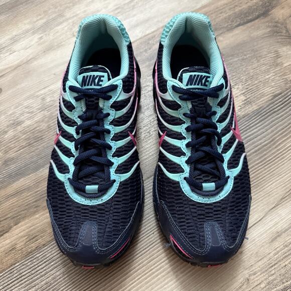 Nike Air Max Torch 4 Women’s Size 9 Midnight Navy Pink Blast Teal Running Shoes - Picture 2 of 10